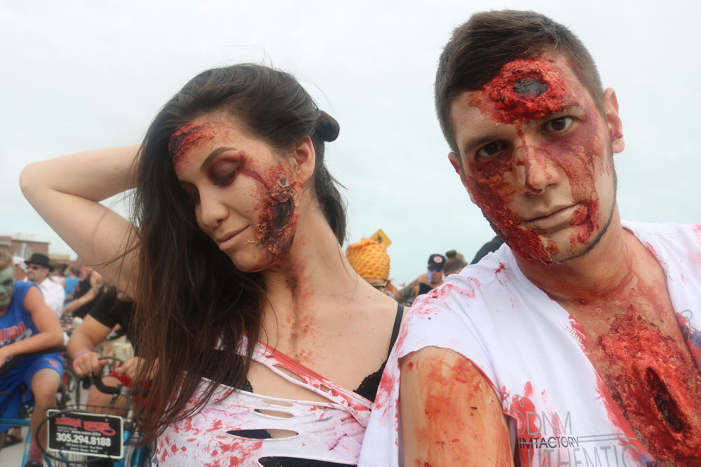 Zombie Bike Ride 2017 photo - Duval Street, Key West